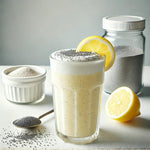 Zitronen-Mohn-Protein-Shake