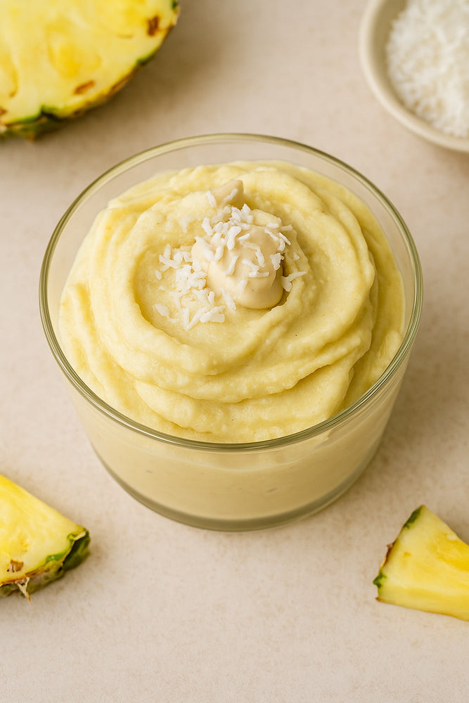 Proteinreiches Ananas-Kokos Eis