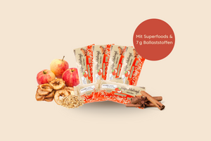 
                  
                    Lade das Bild in den Galerie-Viewer, Sparpaket Low Sugar Riegel Apfel-Zimt weiße Schokolade
                  
                
