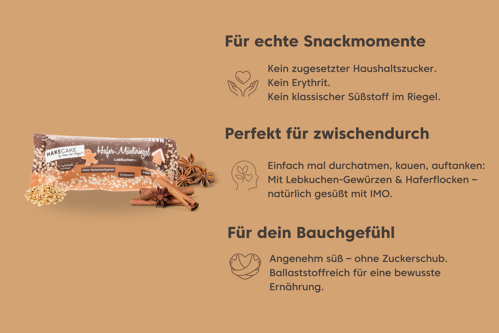 
                  
                    Lade das Bild in den Galerie-Viewer, Low Sugar Riegel Lebkuchen
                  
                
