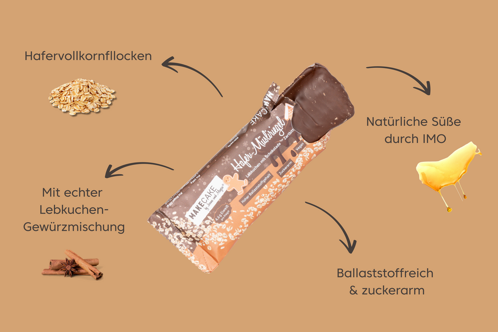 
                  
                    Lade das Bild in den Galerie-Viewer, Low Sugar Riegel Lebkuchen Zartbitter
                  
                
