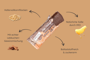 
                  
                    Lade das Bild in den Galerie-Viewer, Low Sugar Riegel Lebkuchen Zartbitter
                  
                