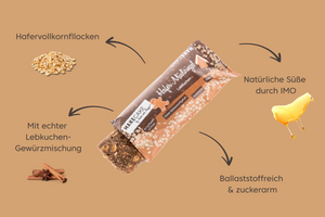 
                  
                    Lade das Bild in den Galerie-Viewer, Low Sugar Riegel Lebkuchen
                  
                