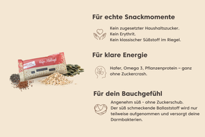 
                  
                    Lade das Bild in den Galerie-Viewer, Low Sugar Haferriegel
                  
                