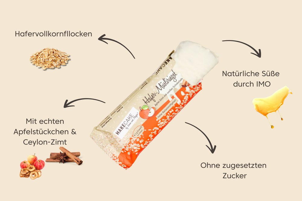 
                  
                    Lade das Bild in den Galerie-Viewer, Sparpaket Low Sugar Riegel Apfel-Zimt weiße Schokolade
                  
                