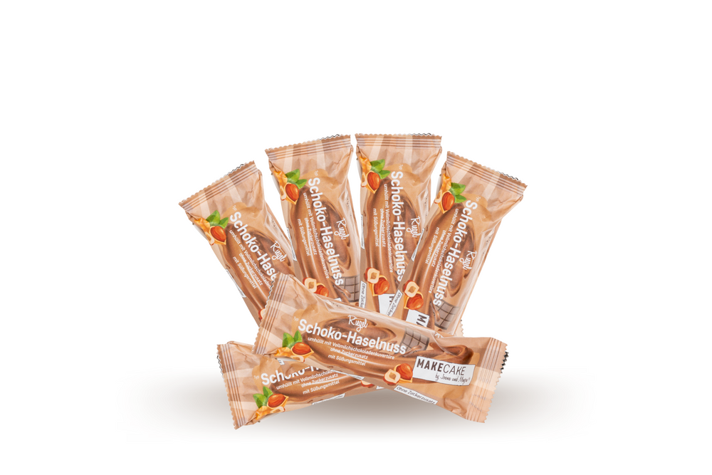 6x Süßigkeitenriegel Schoko-Haselnuss