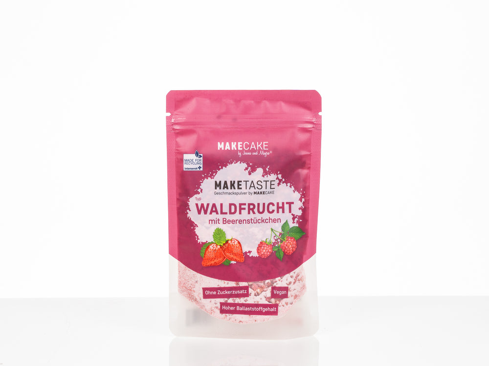 Geschmackspulver Waldfrucht ohne Zuckerzusatz Probe